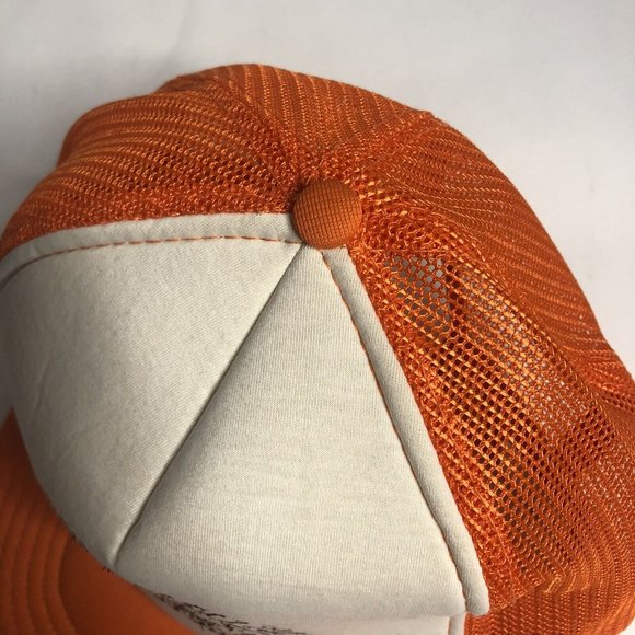 Vtg Palm Beach Safety‎ Patrol Washington D.C. Orange Mesh Trucker Hat - Picture 4 of 9